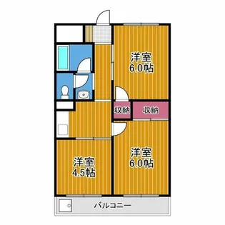 椋本マンション【2階】の間取り
