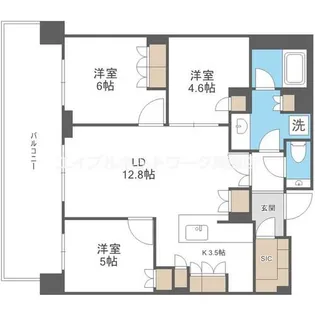 大阪府箕面市船場東3丁目【マンション】の間取り