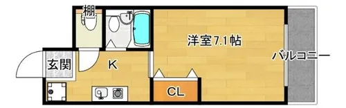 グランメール東淀川【3階】の間取り