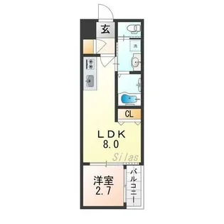 H-maison森ノ宮Ⅰ【2階】の間取り