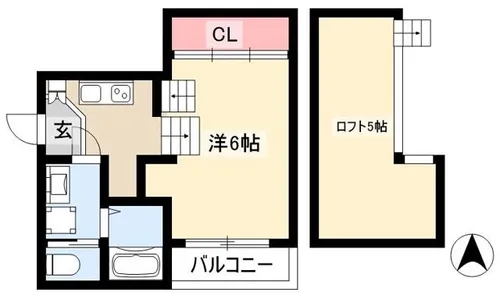ブランドール【2階】の間取り