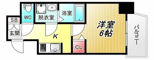 S-RESIDENCE小阪azure【9階】の間取り