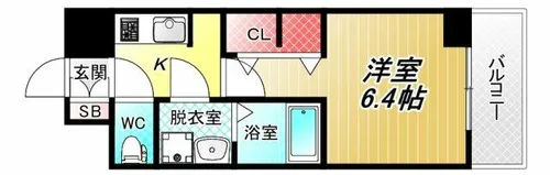 S-RESIDENCE小阪azure【3階】の間取り