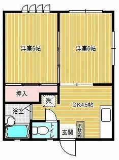 ハイツ北町【101号室】の間取り