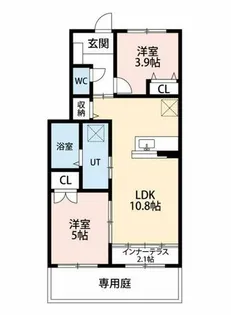 (仮)堂前町アパート【103号室】の間取り