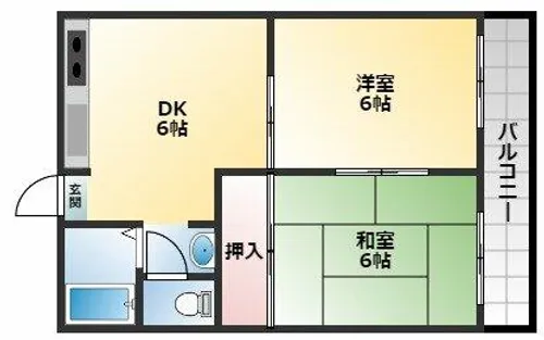 第2塩野マンション【3階】の間取り