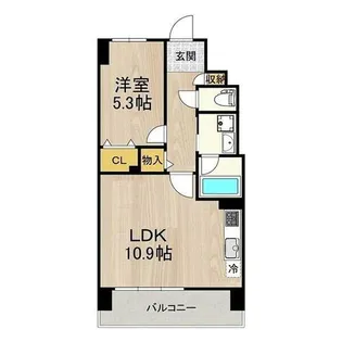 海老江サンライズ【3階】の間取り