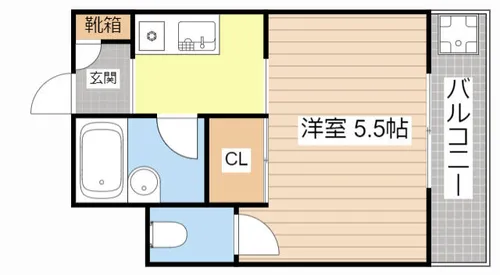 ウイングヴィーナス東陽【201号室】の間取り