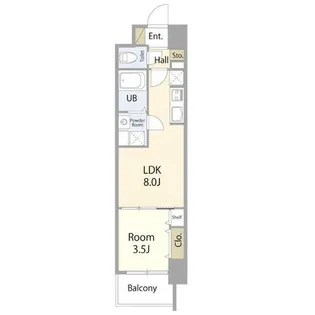 大阪府大阪市生野区巽中4丁目【マンション】の間取り