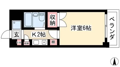 CASA NOAH名古屋Ⅰ【3階】の間取り