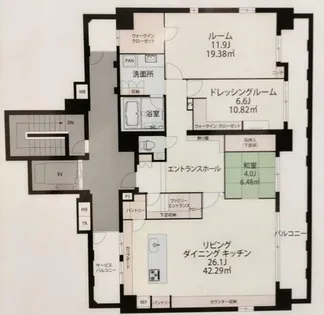 セイワパレス玉造【9階】の間取り