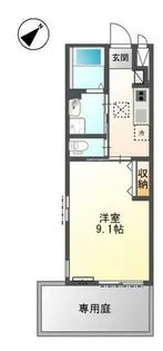 ア・ラ・メルシー【1階】の間取り