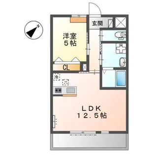 クラール【1階】の間取り