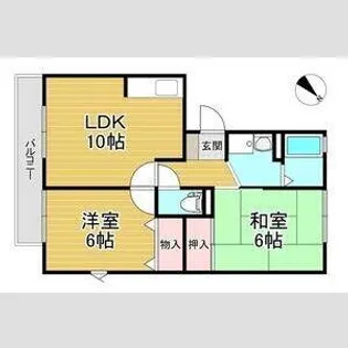兵庫県川西市東畦野5丁目【マンション】の間取り