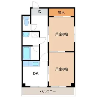 ドリームキャッスル【301号室】の間取り