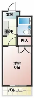 丸善コーポ【2階】の間取り