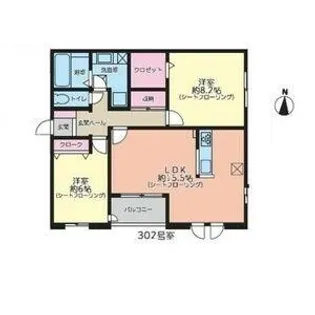 アリュール瑞穂【3階】の間取り