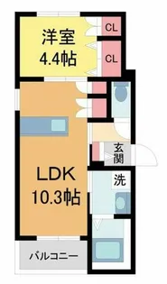 Urban RISM Court 西宮北口【202号室】の間取り