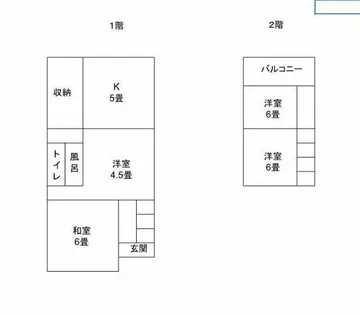 愛知県愛西市町方町彦作堤外【一戸建】の間取り