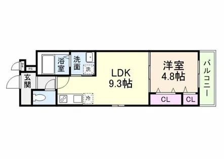 フジパレス長原ノース【2階】の間取り