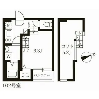 ハーモニーテラス八田Ⅱ【1階】の間取り