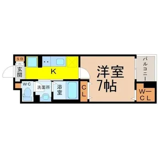 グランツ堀田【1階】の間取り