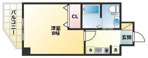 CASSIA天王寺東【10階】の間取り