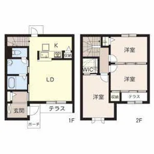 樵風館 B棟【3号室】の間取り