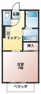 ハウスきららB【2階】の間取り