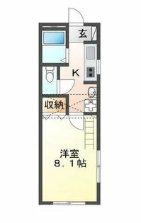 トーヨーコートウィステリア【201号室】の間取り