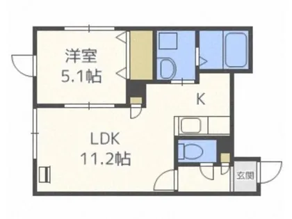 ルミエール宮の森2-8【2階】の間取り