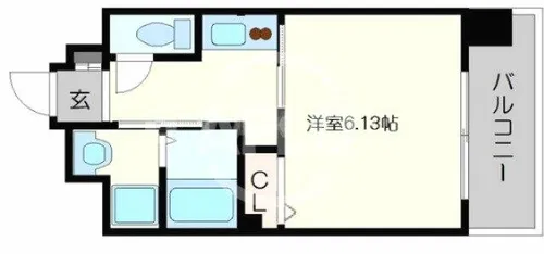 Park Hills 難波南 Lumiere【3階】の間取り