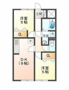 サニーマンション戸田【2階】の間取り