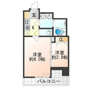Asclaire京都西院(アスクレア京都西院)【3階】の間取り