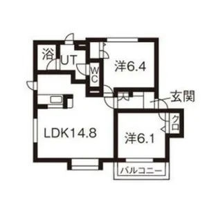 リバーフィールド【1階】の間取り