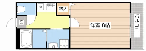 ベルテンポ3号館【306号室】の間取り