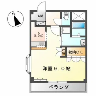 ハピネス ハイム【2階】の間取り