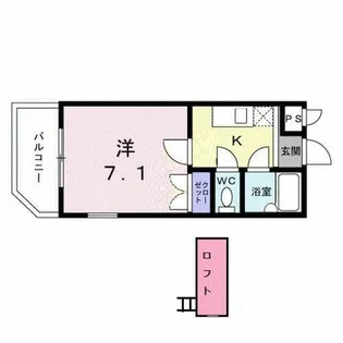 ピュアホーク【2階】の間取り