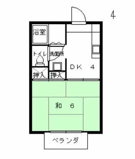 フレグランス雅【202号室】の間取り