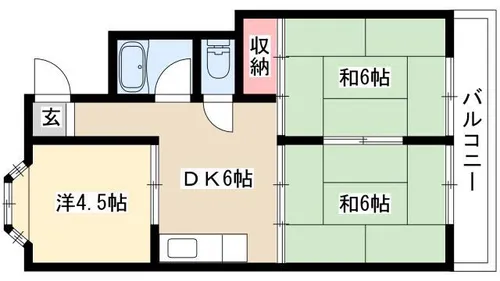 住吉マンション【3C号室】の間取り