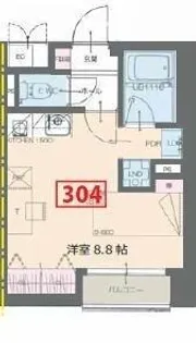 ISM Ⅱ(住居)【304号室】の間取り