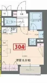 ISM Ⅱ(住居)【304号室】の間取り