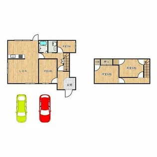 大阪府富田林市東板持町2丁目【一戸建】の間取り