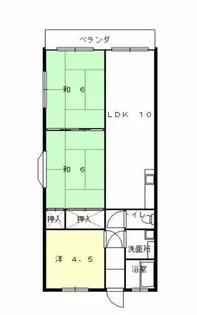 スイート米田(住居)【202号室】の間取り