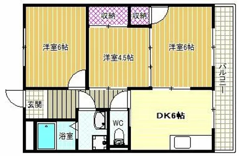 サンヒルズハイム【4階】の間取り