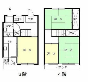 京口団地1号館【205号室】の間取り