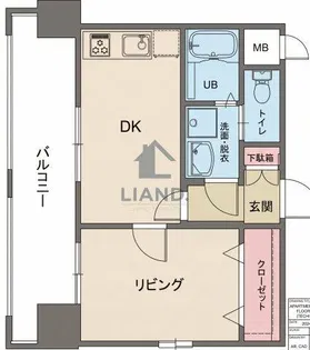 サンネストピア箱崎駅前【8階】の間取り