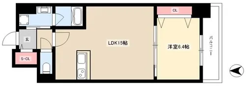 ロイジェント日吉【5階】の間取り