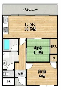 プレジデント土師ノ里【3階】の間取り