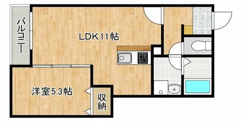 大阪府大阪市阿倍野区松虫通3丁目【アパート】の間取り